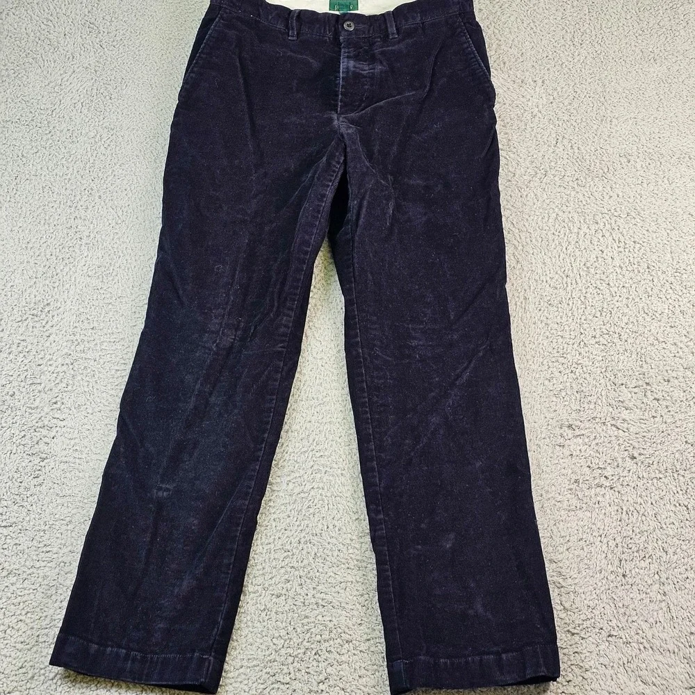 J.Crew Corduroy Pants Mens 29x30 Blue Classic Straight Chino Stretch Casual